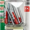 Fischer 18 chevilles Duopower 3 diam 6-8-10mm avec vis