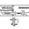 Diall 6 chevilles à frapper métal PZ Ø6x65mm