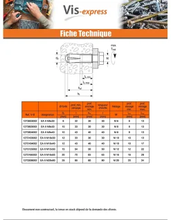O91 Chevilles à frapper EA II - Acier, électro zingué-48406 (boite de 25 pieces)