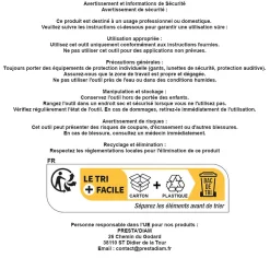D-Work 200 Chevilles à Frapper NHS D. 8 x Lt. 60 mm avec Vis Tête Fraisée (en seau) -