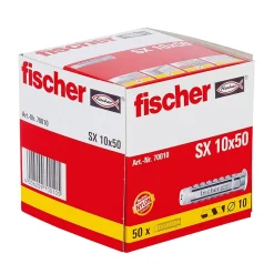 Fischer 50 chevilles pour murs pleins Ø10x50mm
