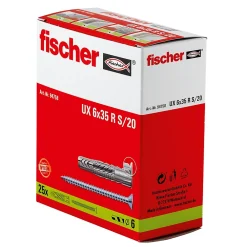 Fischer Cheville Universelle-25 chevilles universelles Ø6x35mm