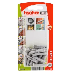 Fischer 20 chevilles universelles Ø5x30mm