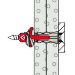 O91 Kit De Chevilles-Cheville tous matériaux DuoPower FISCHER 10x80 avec vis - Boîte de 10 - 538247