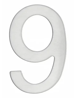 Thirard Chiffre Et Lettre Pour Maison-Chiffre 9 adhésif, inox, H.76mm -