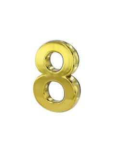 Thirard Chiffre Et Lettre Pour Maison-Chiffre 8 doré adhésif, ABS, H.50mm -