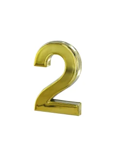 Thirard Chiffre Et Lettre Pour Maison-Chiffre 2 doré adhésif, ABS, H.50mm -