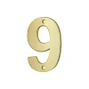 Thirard Chiffre Et Lettre Pour Maison-Chiffre 9, laiton, à visser, H.51mm, doré -
