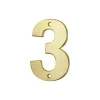 Thirard Chiffre 3, laiton, à visser, H.51mm, doré -