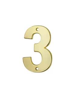 Thirard Chiffre 3, laiton, à visser, H.51mm, doré -