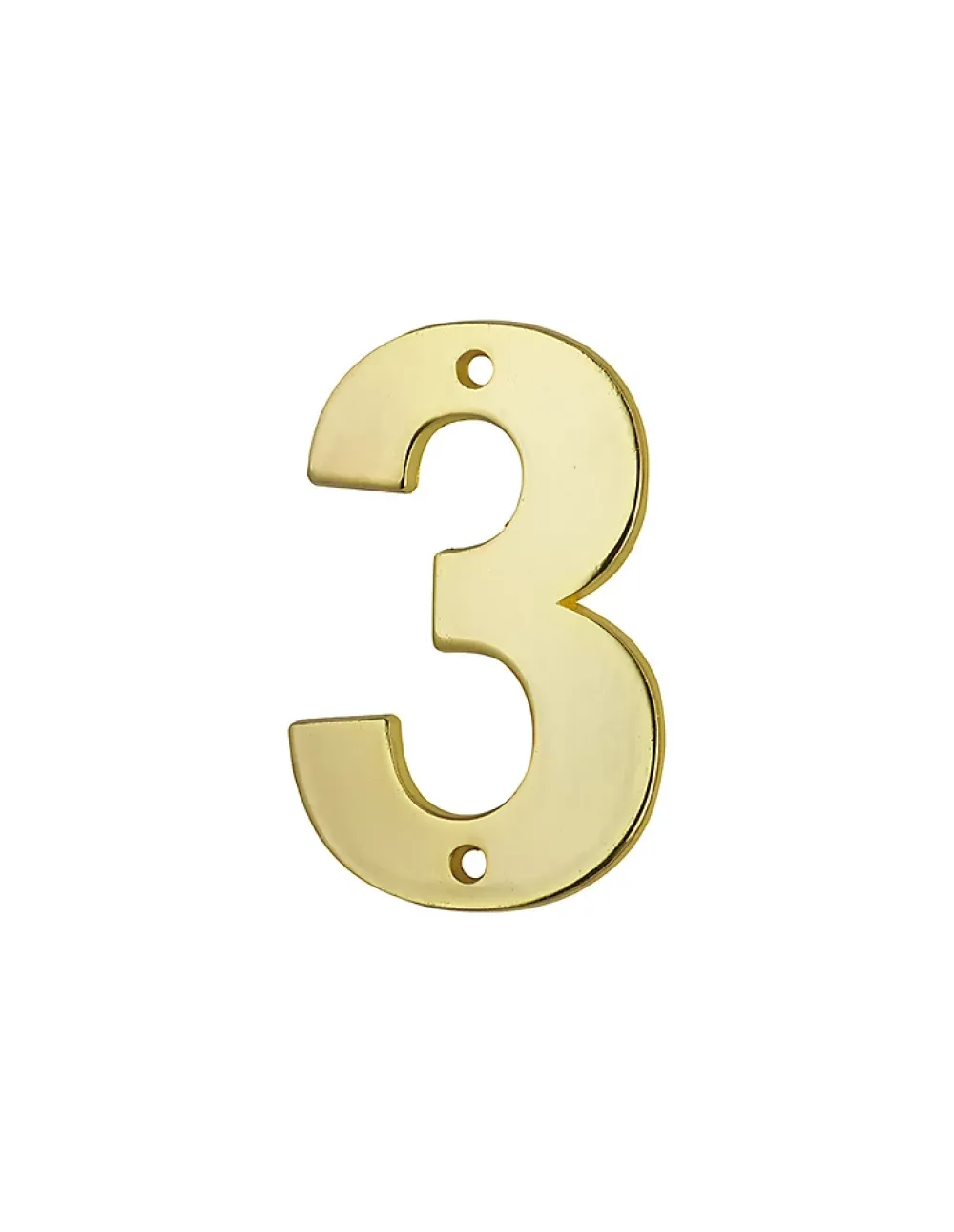 Thirard Chiffre 3, laiton, à visser, H.51mm, doré -