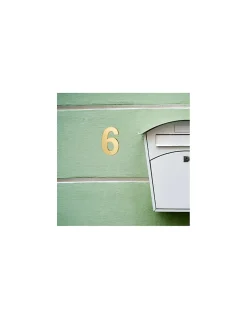 Thirard Chiffre 6, laiton, à visser, H.51mm, doré -