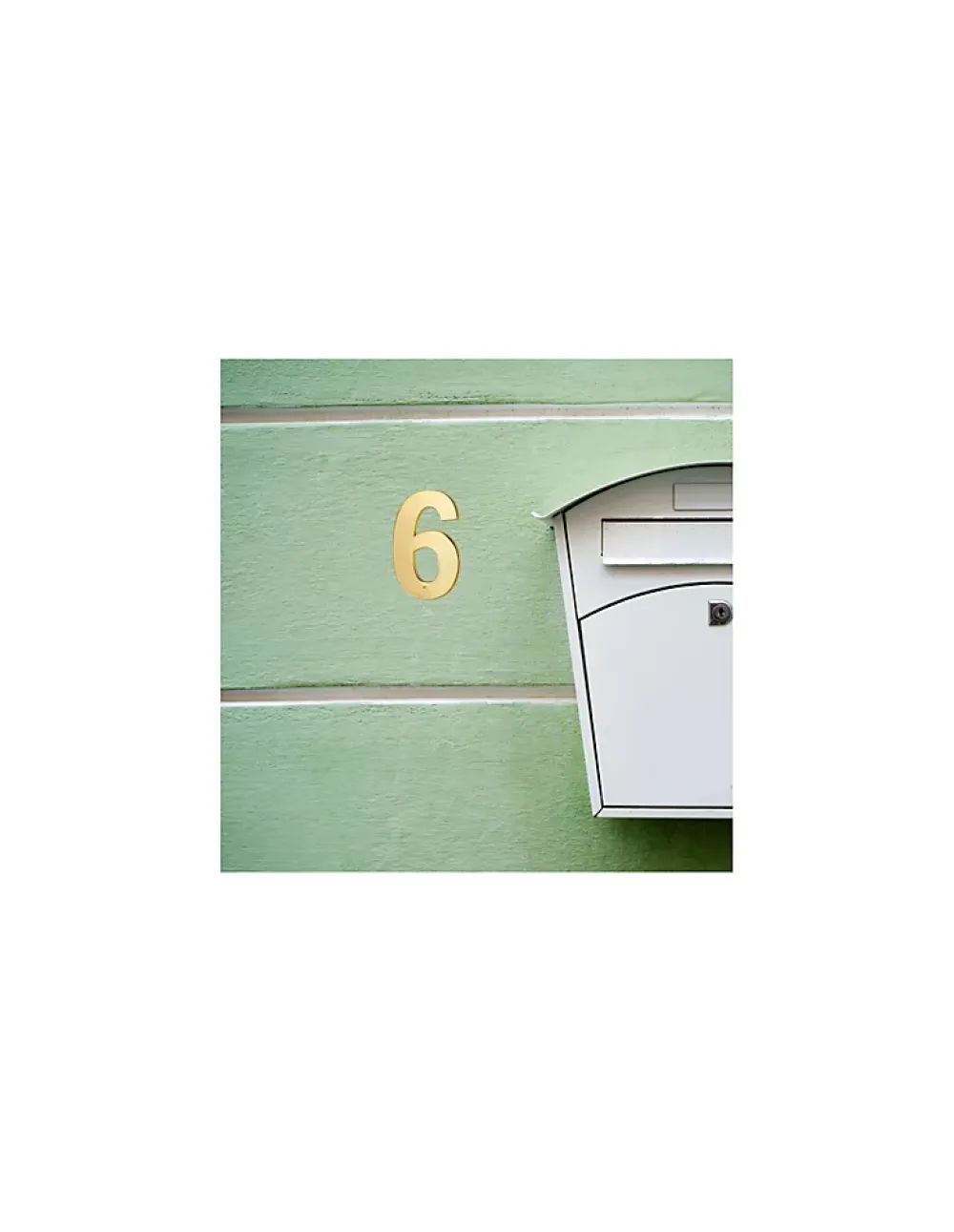 Thirard Chiffre 6, laiton, à visser, H.51mm, doré -