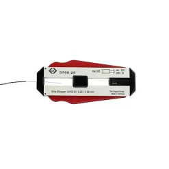 V33 C.K T3756 Dénudeur compact pour fils PVC et PTFE 0,25 mm - butée réglable, lames trempées