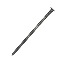 DMS Clou Pointes Tête plate acier torsadées d 3.7 x L 90 mm Boite de 5 kg
