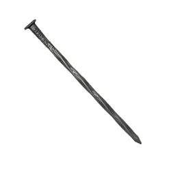 DMS Clou Pointes Tête plate acier torsadées d 3.7 x L 90 mm Boite de 5 kg