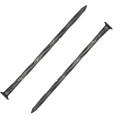 DMS Clou Pointes Tête plate acier torsadées d 4.1 x L 100 mm Boite de 5 kg