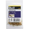 Diall Clous tapissiers en acier plaqués en laiton 8 x 17 mm - 50 pièces