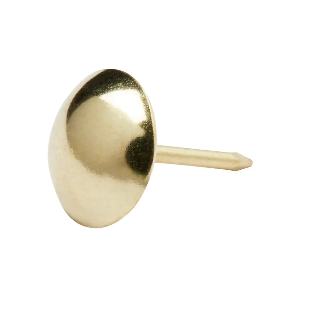 Diall Clous tapissiers en acier plaqués en laiton 12 mm x 50