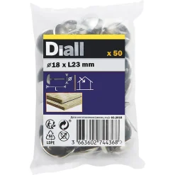 Diall Clou Tapissier-Clous tapissiers nickelés 18 mm x 50
