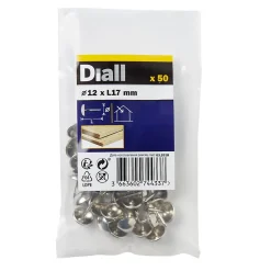 Diall Clou Tapissier-Clous tapissiers nickelés - 50 pièces