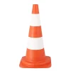 Wilmart Cône de signalisation orange PVC - HT 54 cm -