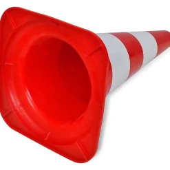 Vidaxl Cône de signalisation réfléchissant 10 pcs 50 cm Rouge et blanc