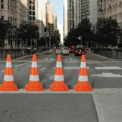 Maderterraneo Panneau De Signalisation-Cône de signalisation réfléchissant 53 cm