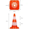 ECD Germany Panneau De Signalisation-Cônes de signalisation routière cône de chantier orange blanc 47 cm 2 pièces