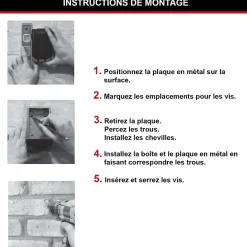 Master Lock Boîte À Clé-Coffre à clés mural Masterlock 5412EURD