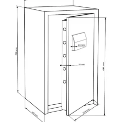 Burg-Wachter Coffre-Fort-Coffre-fort Combi-line CL 460 K