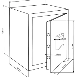 Burg-Wachter Coffre-Fort-Coffre-fort H 240 S - 20,6L