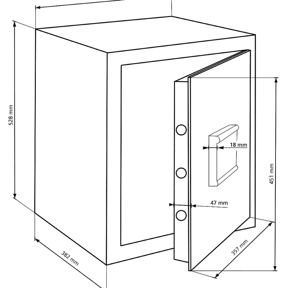 Burg-Wachter Coffre-Fort-Coffre-fort H 240 S - 20,6L
