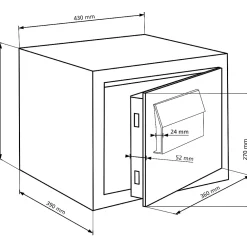Burg-Wachter Coffre-Fort-Coffre-fort MT 640 K - Petit format 25,8L