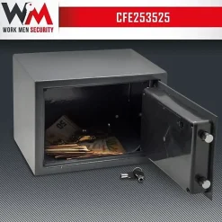 Elem Technic Coffre fort électronique - Work Men Security - CFE253525 - Dimensions extérieur 25 x 35 x 25 cm