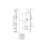 Metalux Coffre monopoint à larder 7/36 entraxe 85mm sans gâche - - F107360100