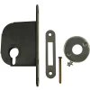 Jpm Coffre petit modèle pêne dormant axe 50mm profil européen noir bout carré - - 235000-01-0X