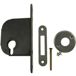 Jpm Coffre petit modèle pêne dormant axe 50mm profil européen noir bout carré - - 235000-01-0X