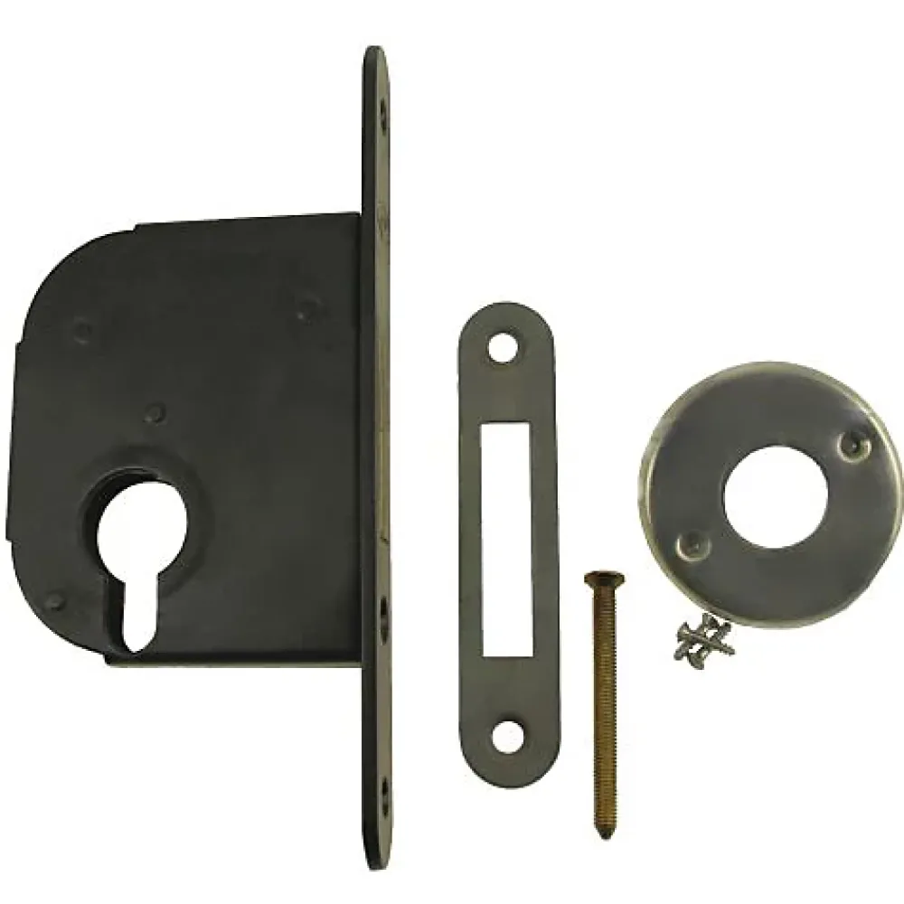 Jpm Coffre petit modèle pêne dormant axe 50mm profil européen noir bout carré - - 235000-01-0X
