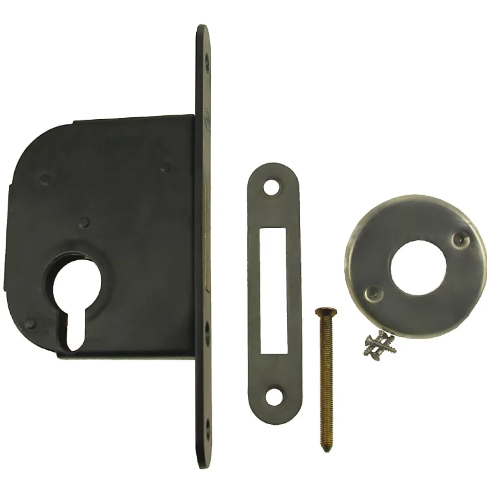 Jpm Coffre petit modèle pêne dormant axe 50mm profil européen noir bout carré - - 235000-01-0X