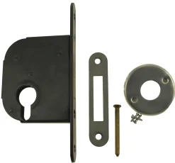 Jpm Coffre petit modèle pêne dormant axe 50mm profil européen noir bout carré - - 235000-01-0X