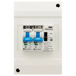 Zenitech Coffret chauffe-eau 2 disj + contacteur jour/nuit