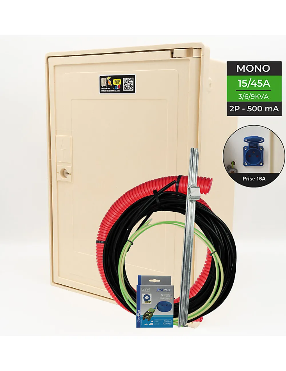 Carré Rouge Coffret Complet 10 Mètres 3/6/9 Kw "aerien" Lc