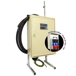 Tecko Tableau Électrique Pré-Équipé-Coffret de chantier triphasé 6/18 kW - pack complet raccordement SOL 3m avec prises 32A 16A conforme ENEDIS