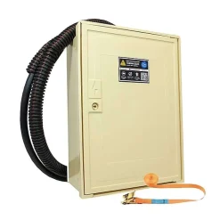 Tecko Coffret de chantier triphasé 18/36 kW - pack complet raccordement AIR 15 mètres conforme ENEDIS pour branchement provisoire
