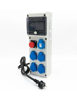 Carré Rouge Tableau Électrique Pré-Équipé-Coffret De Distribution Sur Prises 230v Avec Sortie Usb
