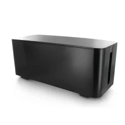 Lifebox Range-Fil Et Cache-Fil|Range-Fil Et Cache-Fil-Coffret de rangement câbles et multiprises grande taille noir