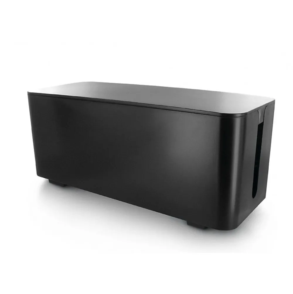 Lifebox Range-Fil Et Cache-Fil|Range-Fil Et Cache-Fil-Coffret de rangement câbles et multiprises grande taille noir