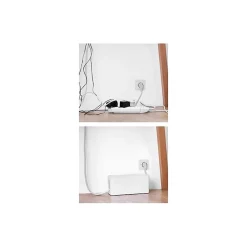Lifebox Coffret de rangement câbles et multiprises taille moyenne blanc