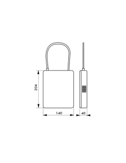 Thirard Armoire À Clé-Coffret de sécurité à câble, fermeture par combinaison modifiable, 3 chiffres -